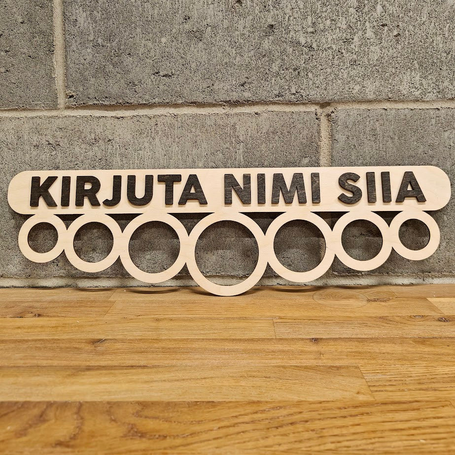 Personaalne medalihoidja seinale
