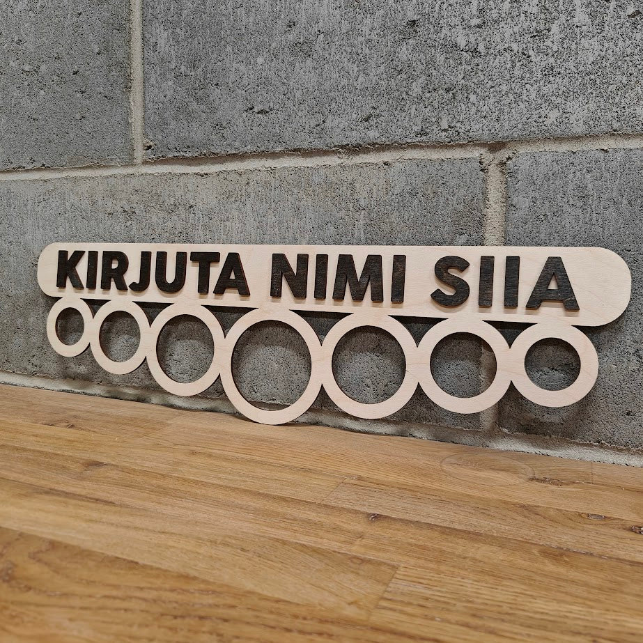 Personaalne medalihoidja seinale