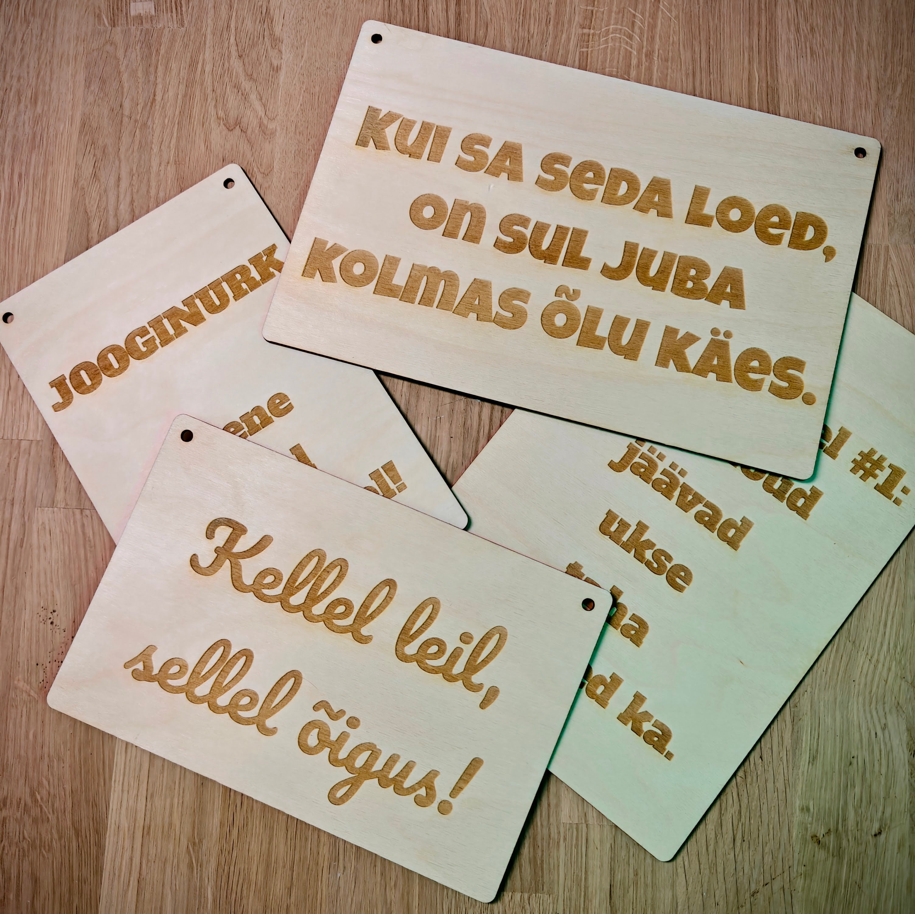 Personaalne Puidust Silt